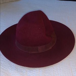 Maroon Floppy Hat